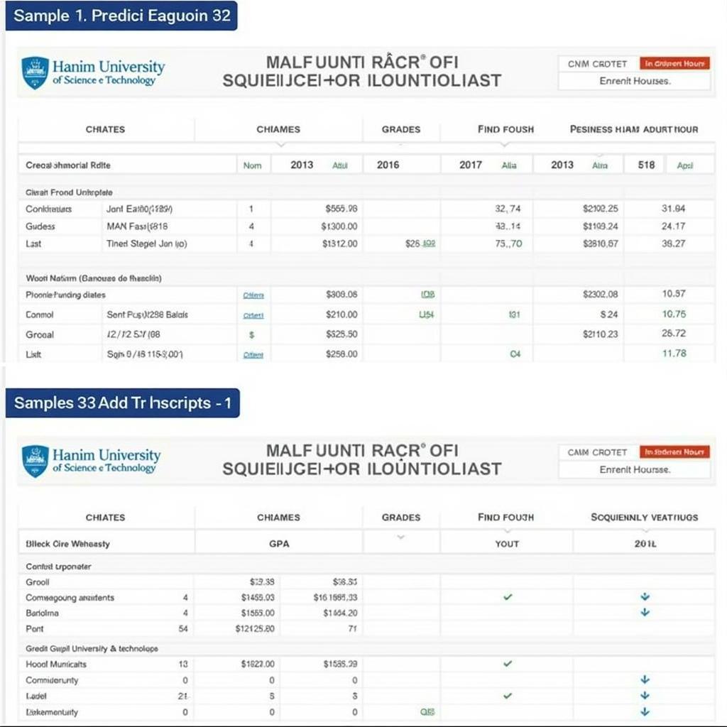 Bảng điểm đại học Bách Khoa Hà Nội - Minh chứng thành tích học tập