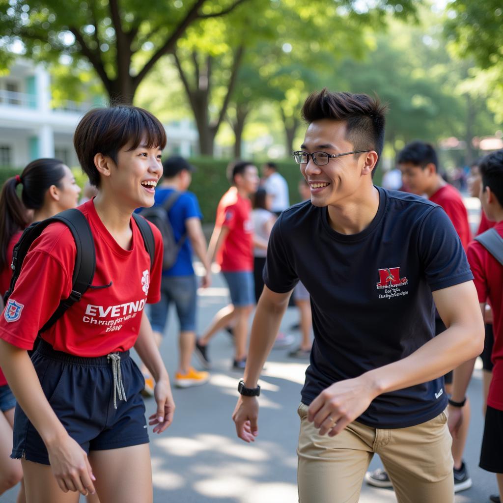 Sinh viên Đại học Công Nghiệp Hà Nội tham gia hoạt động ngoại khóa