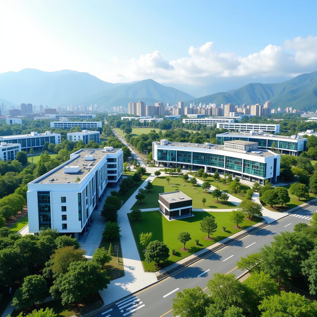 Toàn cảnh khuôn viên Đại học Sejong