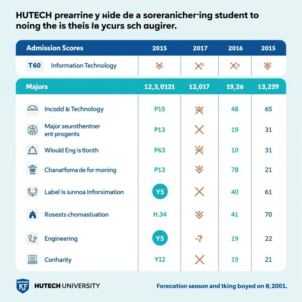 Điểm chuẩn Đại học HUTECH các ngành