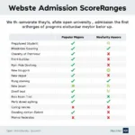 Open University Admission Scores by Major