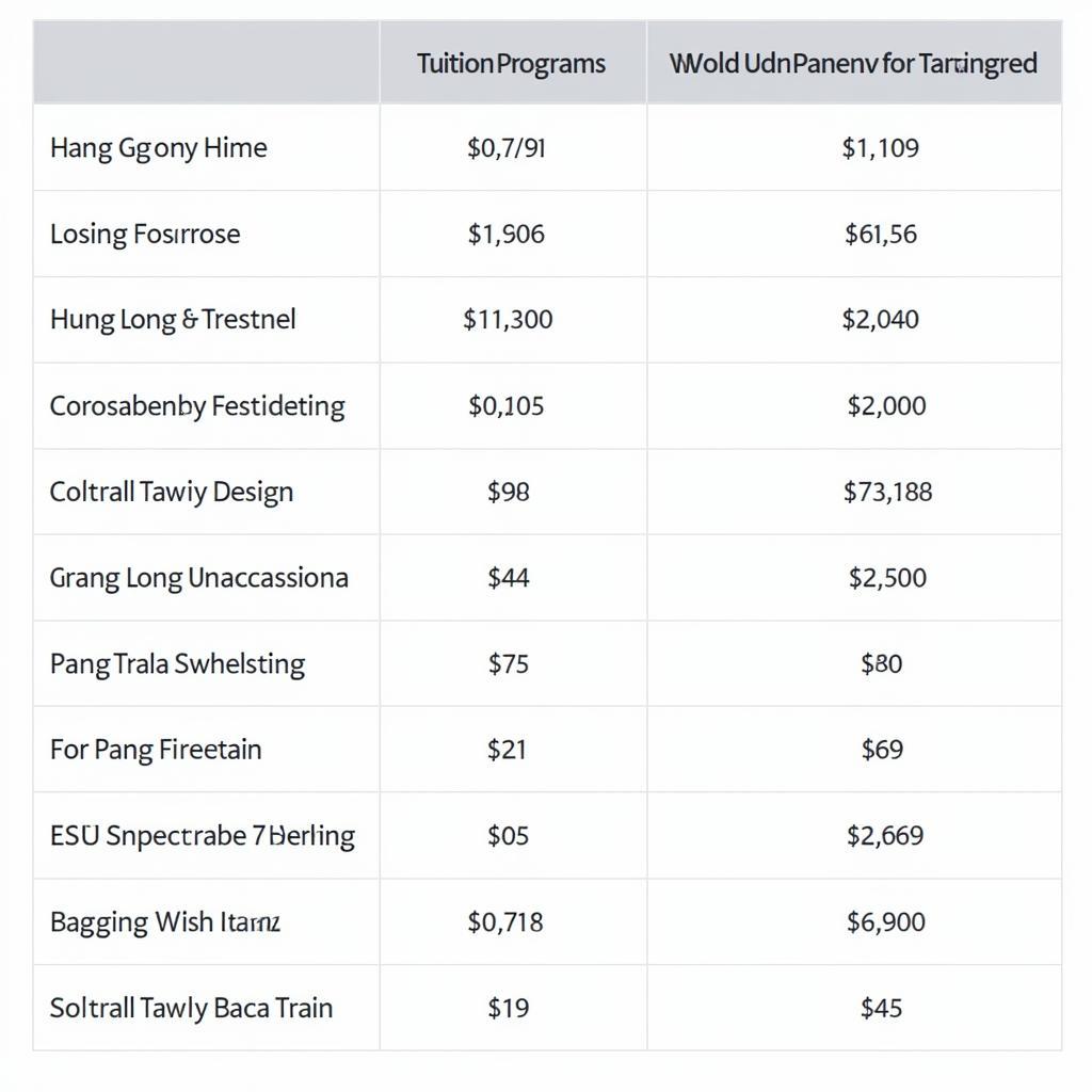 Học phí Đại học Thăng Long