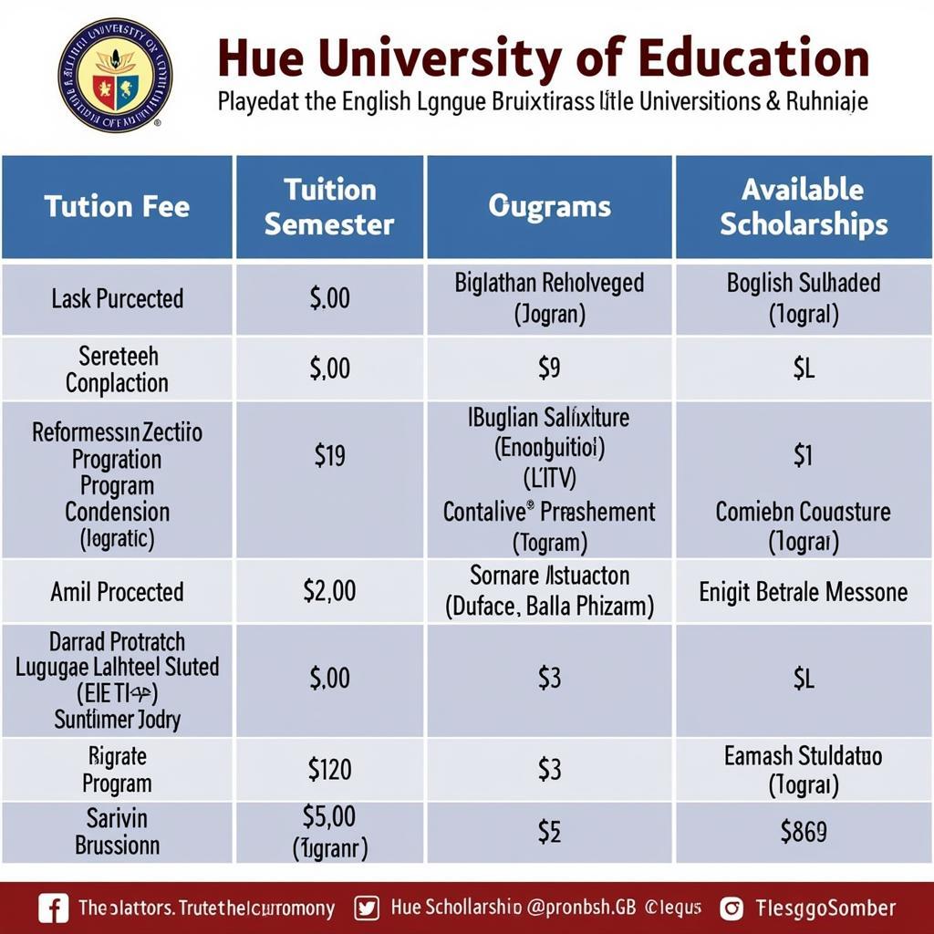 Học phí và học bổng tại Đại học Sư Phạm Huế