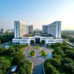 Bệnh viện trường Đại học Trà Vinh toàn cảnh