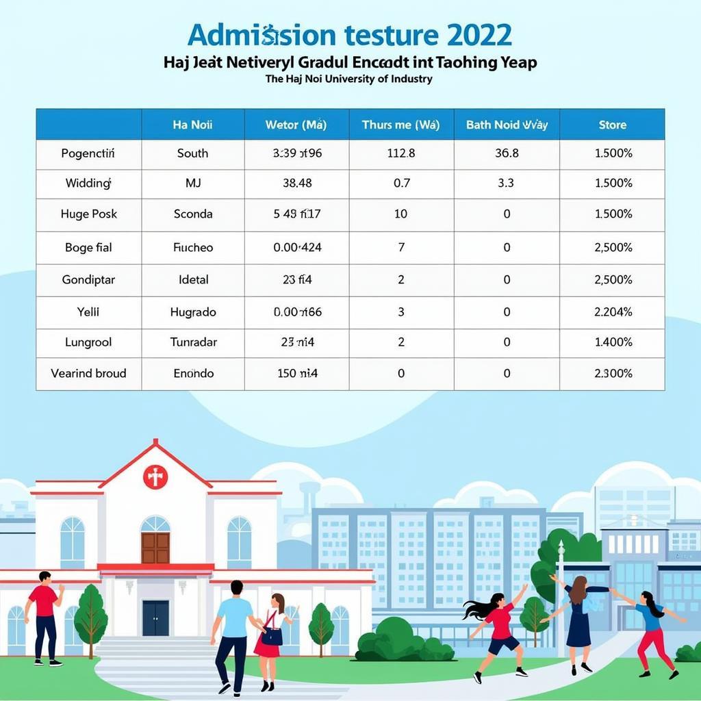 Điểm chuẩn Đại học Công nghiệp Hà Nội năm 2022