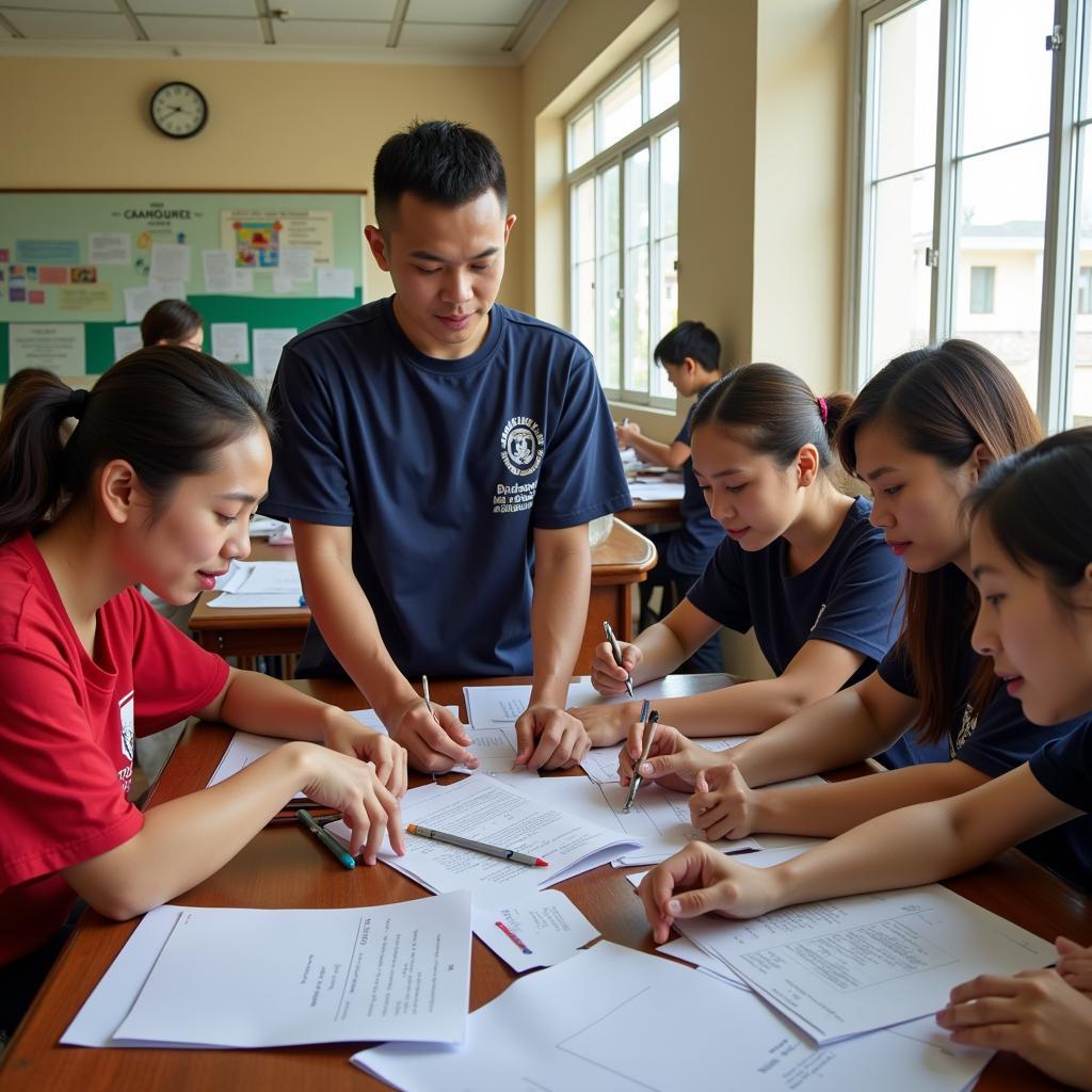 Sinh viên ngành Công tác Xã hội tại Đại học Lao động - Xã hội Cơ sở 2