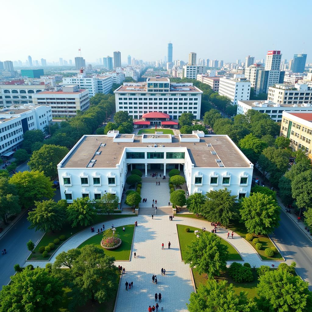 Toàn cảnh Đại học Lao động - Xã hội Hà Nội