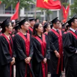 Lễ tốt nghiệp tại Đại học Văn Hiến