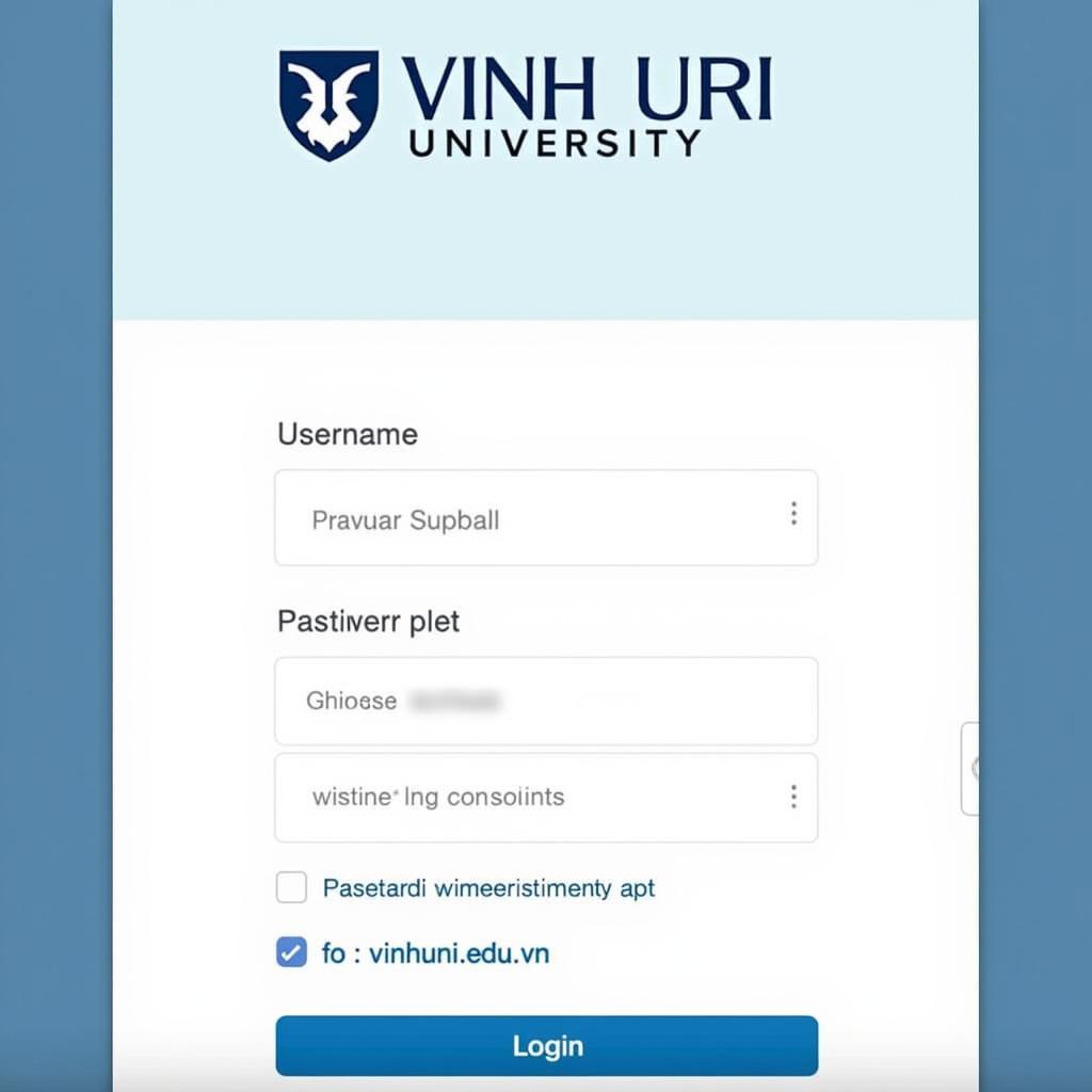 Đăng nhập Đại học Vinh