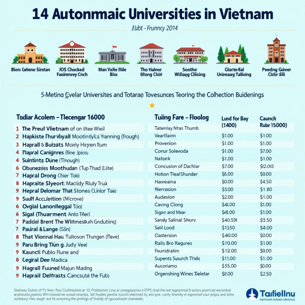 Danh sách 14 trường đại học tự chủ tài chính tại Việt Nam