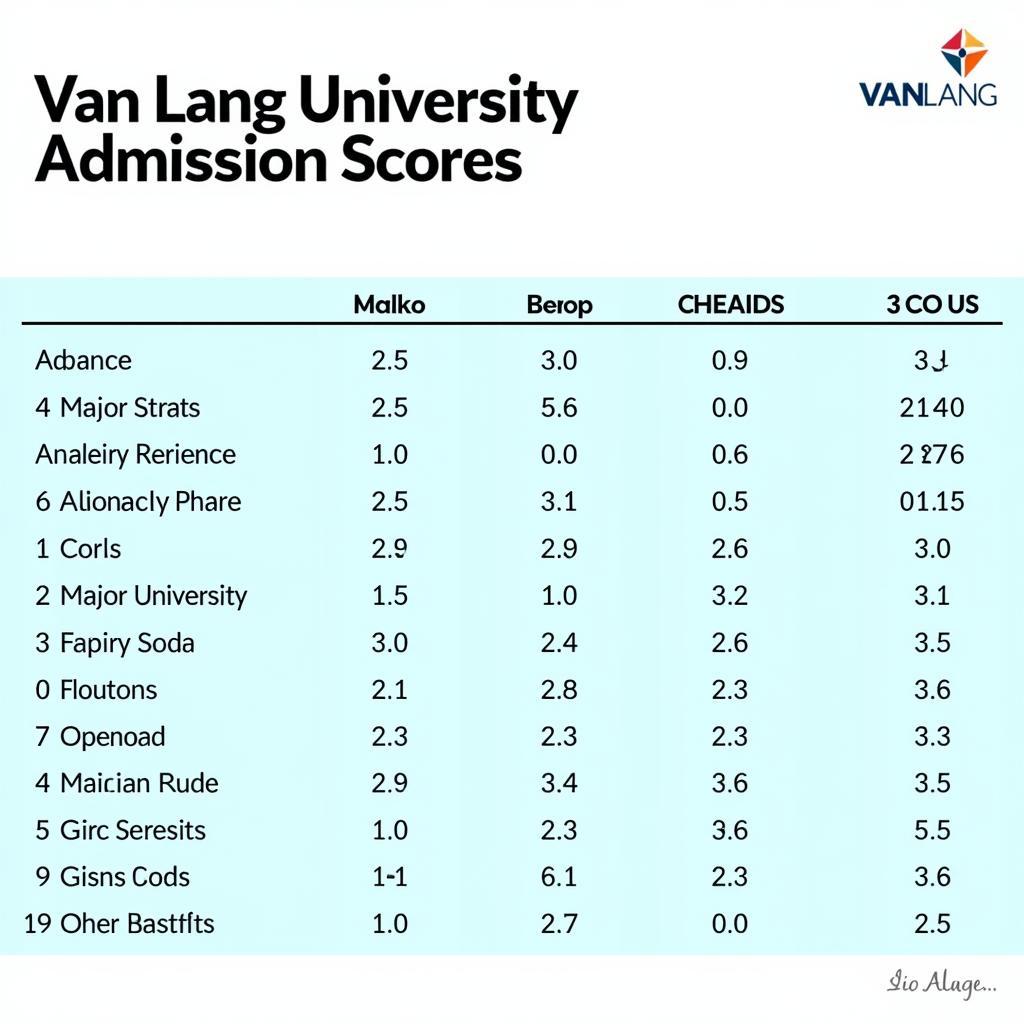 Điểm chuẩn Đại học Văn Lang 2018