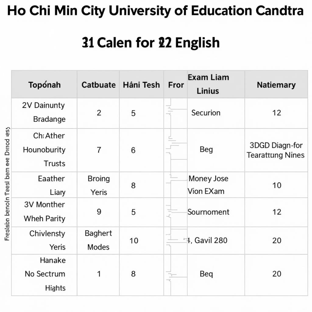 Lịch thi B2 Đại học Sư Phạm TPHCM