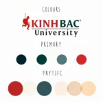 Màu sắc chủ đạo của Logo Đại Học Kinh Bắc