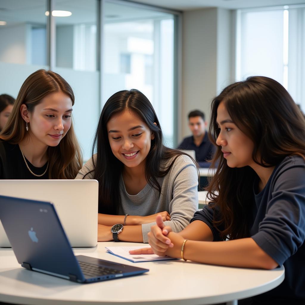 BUV Students Studying