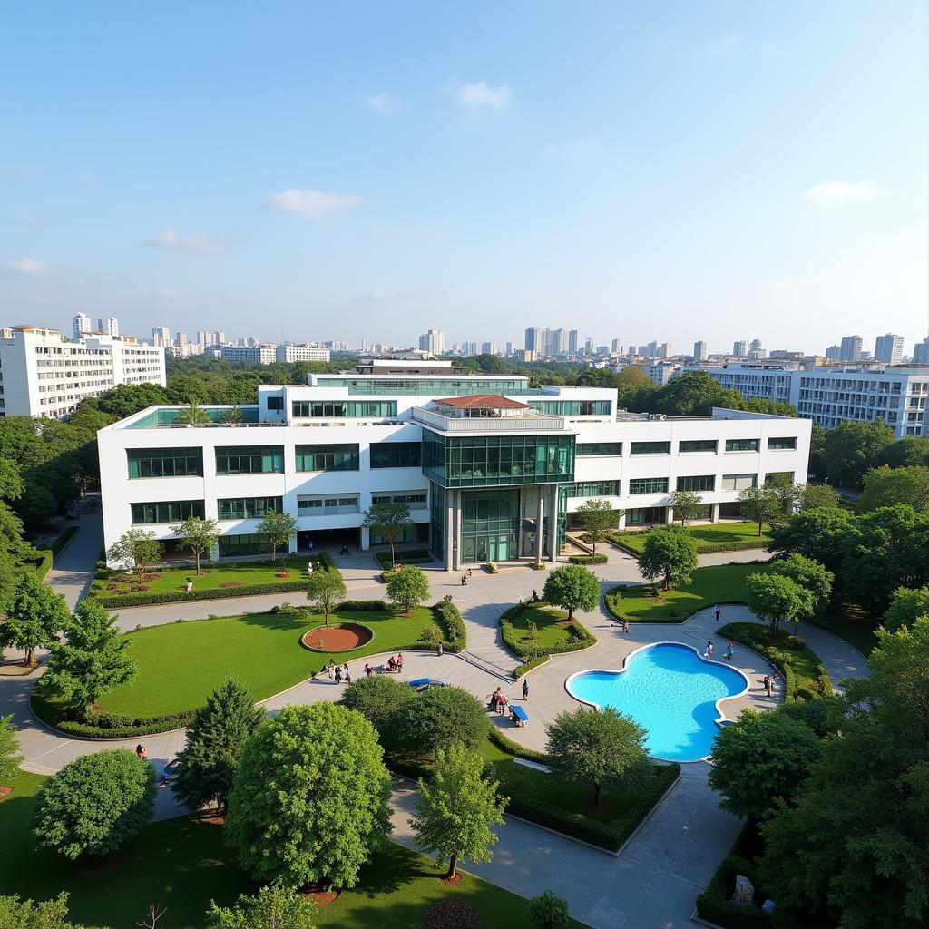 Toàn cảnh Trường Đại học Quốc tế Sài Gòn Fleming Campus