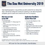 Tuyển Sinh Đại Học Thủ Dầu Một 2019