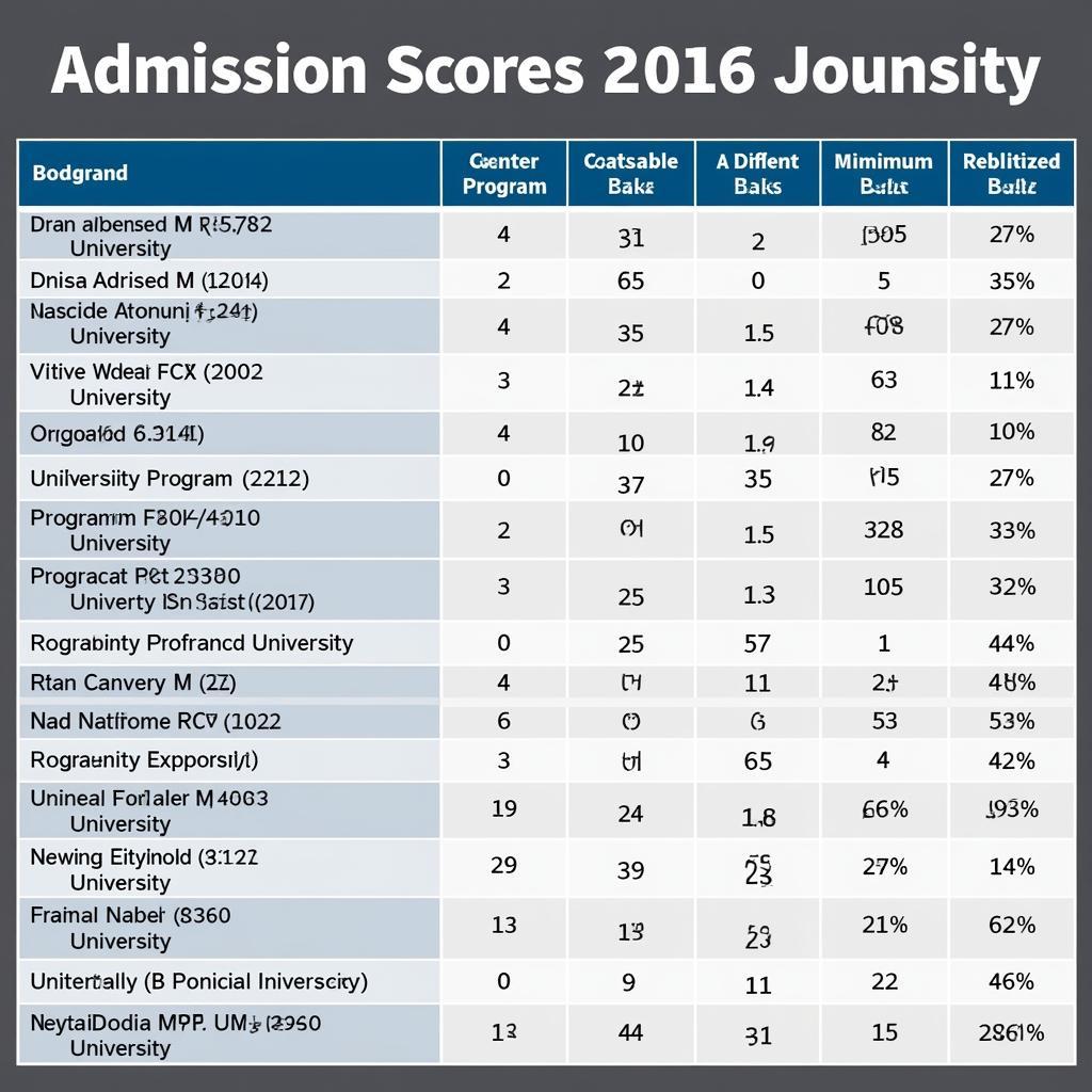 Điểm chuẩn đại học 2016